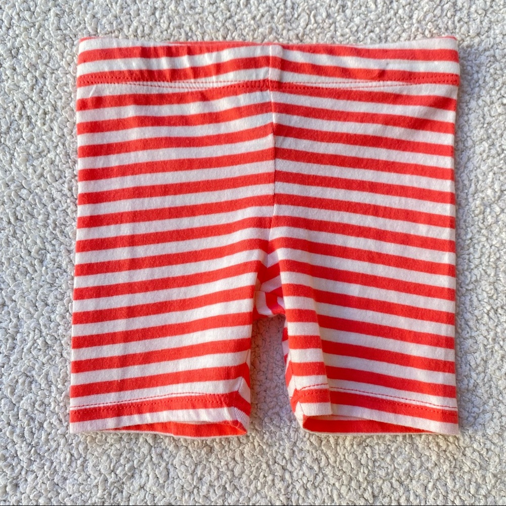 New Harper Canyon Coral and White Stripe Bike Shorts